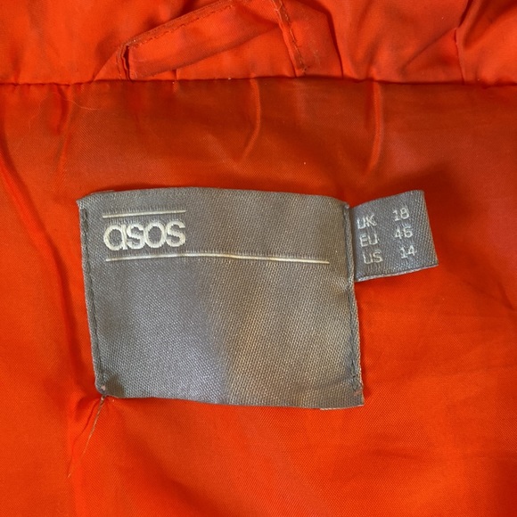 ASOS women’s winter jacket in neon Orange size 14 (XL) - Picture 11 of 11